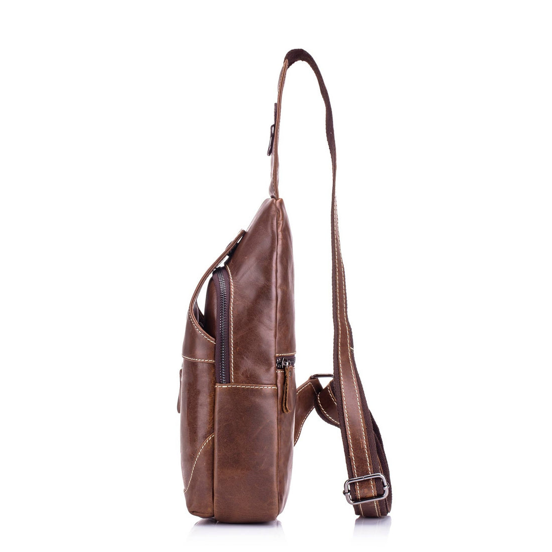 Men’s Genuine Leather Sling Shoulder Chest Bag