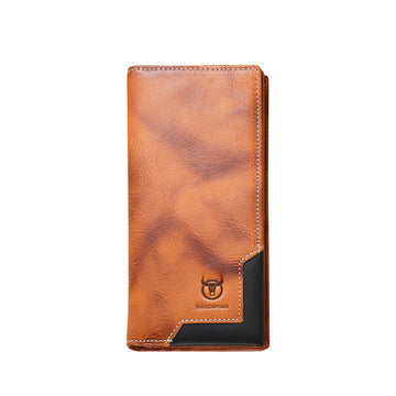 Men's Genuine Leather Bifold Wallet with Coin Pocket