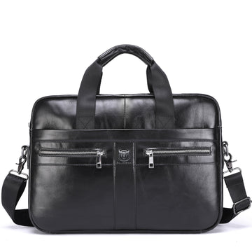 Leather Week 16" Men’s Leather Briefcase Laptop Bag