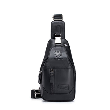 Men’s Genuine Leather Sling Chest Bag