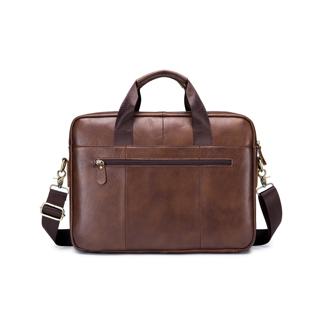 Leather Week 14" Men’s Leather Briefcase Laptop Bag