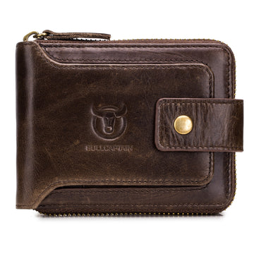 Men’s Large Genuine Leather Wallet with ID & Coin Pocket