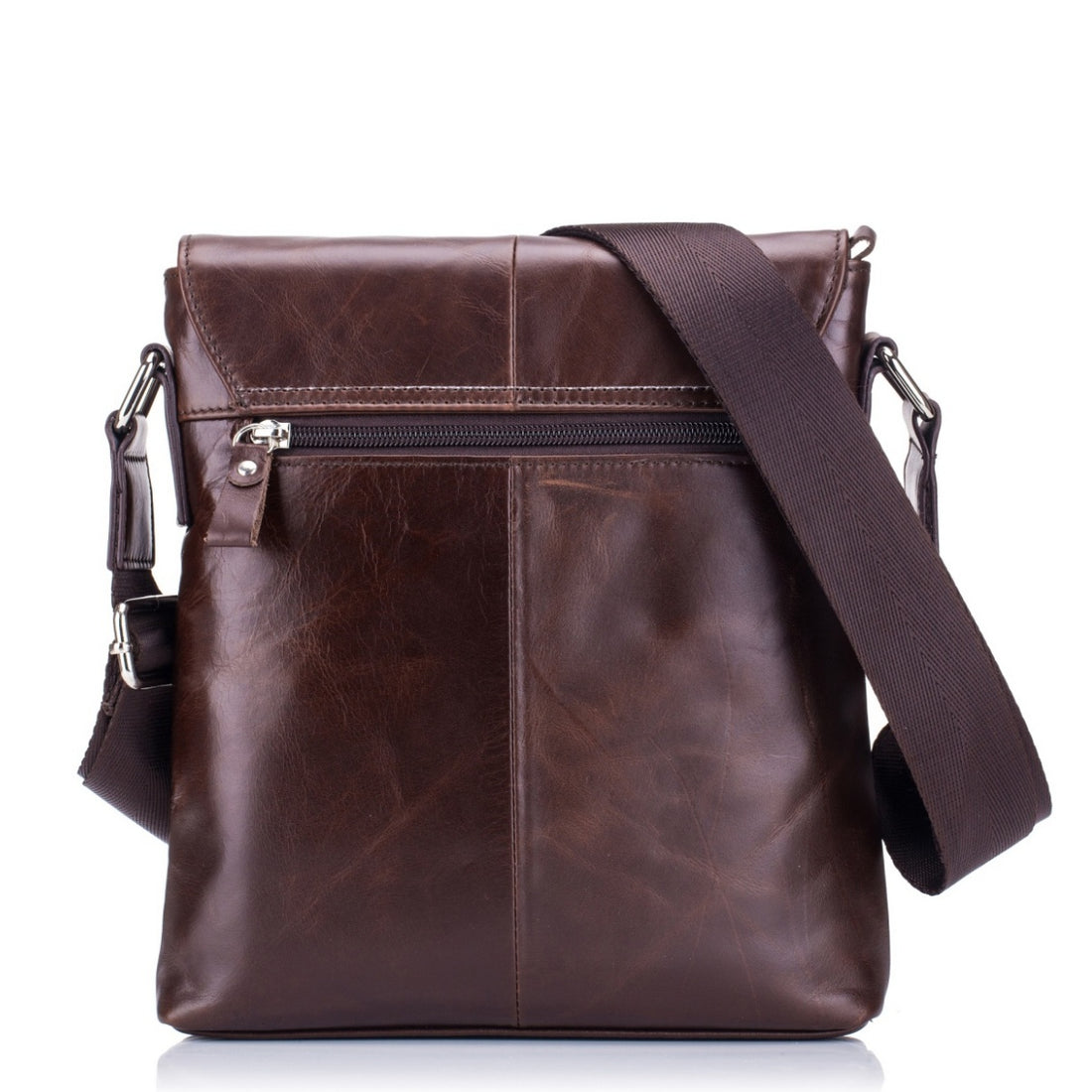 Men's Top Grain Leather Crossbody Bag