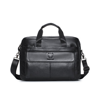 Men’s Leather Briefcase 15.6" Laptop Shoulder Bag