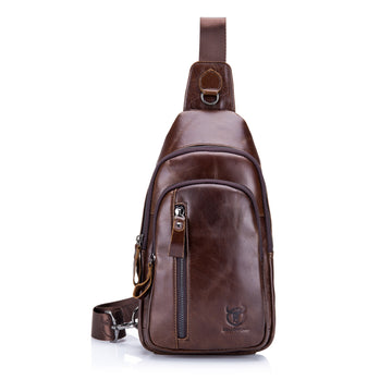 Men’s Leather Sling Shoulder Chest Bag