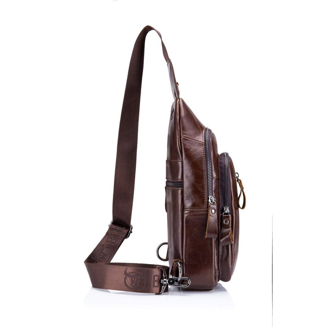 Men’s Leather Sling Shoulder Chest Bag