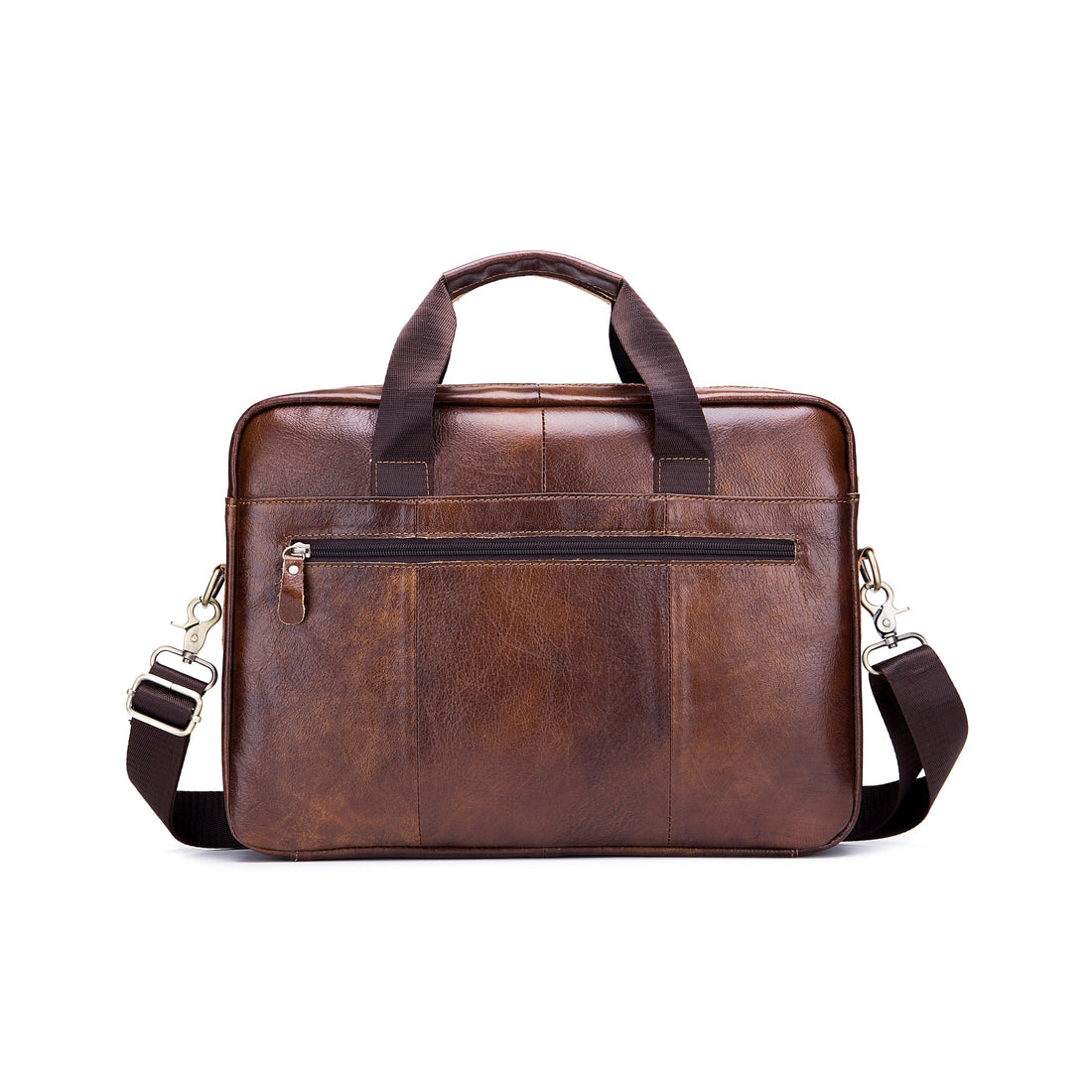 Men’s Leather Briefcase Laptop Bag for Work